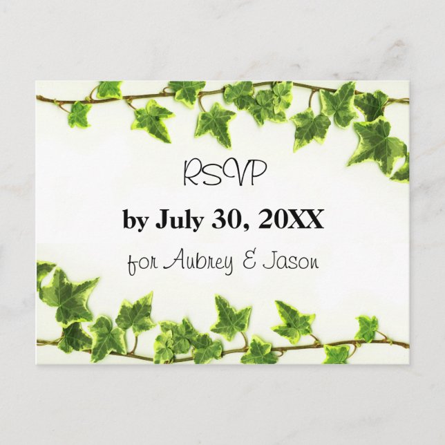 Green Ivy - UAWG Post Card Einladungspostkarte (Vorderseite)