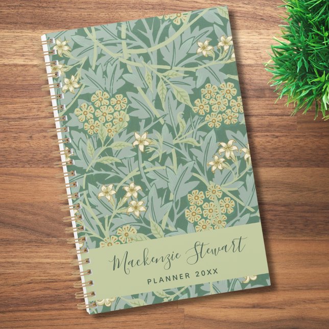 Green Jasmine Floral Pattern 2026 Planer (Von Creator hochgeladen)