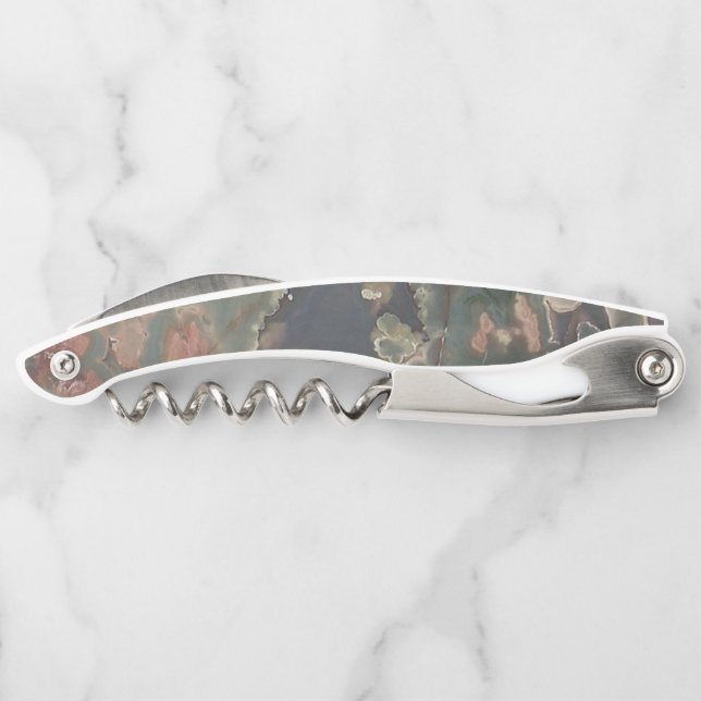 Green Jasper Stone Look Kellnermesser (Rückseite)