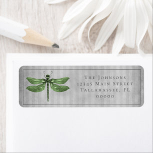 Green Jeweled Dragonfly Wedding