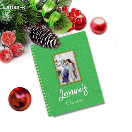 Green Joyoux Weihnachten Spiral Notebook Notizbuch