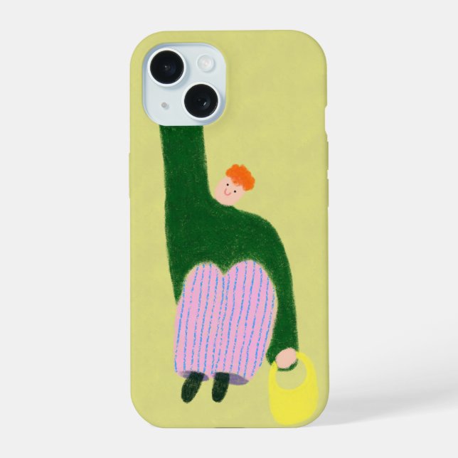 Green Junge iPhone 15 Hülle (Rückseite)
