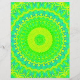 Green Kaleidoscope Bulk Scrapbook Paper Pages Flyer