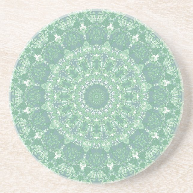 Green Kaleidoskop Getränkeuntersetzer (Vorne)