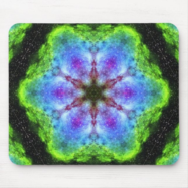 Green Kaleidoskop Mousepad (Vorne)
