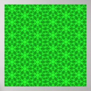 Green Kaleidoskop Poster
