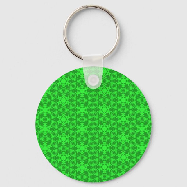 Green Kaleidoskop Schlüsselanhänger (Vorderseite)