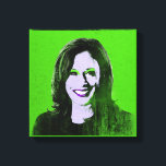 Green Kamala Harris Pop Art Leinwanddruck<br><div class="desc">Politischer Pop Art Gear und politische Geschenke von PolitiClothes.com & PolitiCardz.com finden die einzigartigsten Wahlen und politischen Geschenke inklusive: politische T - Shirt, politische Autoaufkleber, politische Buttons, politische Poster, politische Buttone, politische Karten, politische Tasse, politische Plakate, politische Zeichen und mehr! Politische Kunst & Gear: http://www.PolitiClothes.com Politische Karten und Geschenke: http://www.PolitiCardz.com...</div>