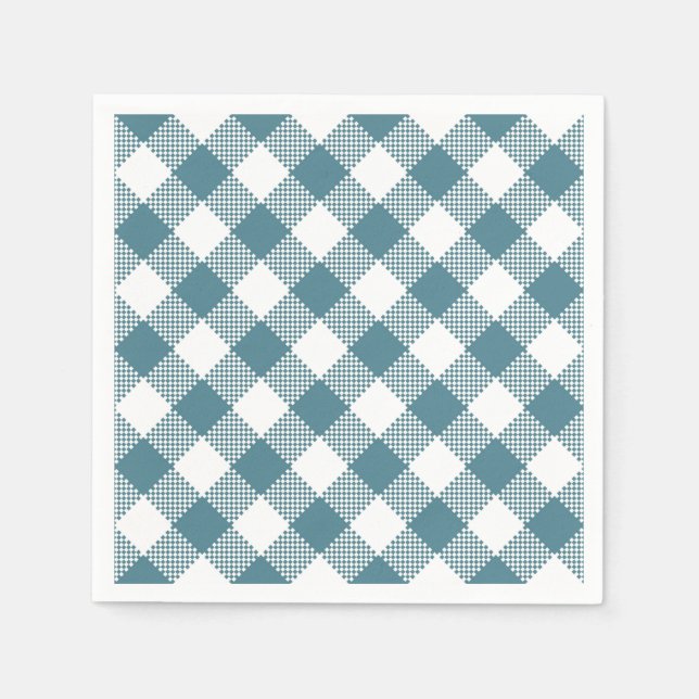 Green Kariert Fall Pattern Serviette (Vorderseite)