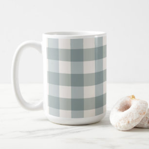 Green Kariert Gingham Country Farm Einfach  Kaffeetasse
