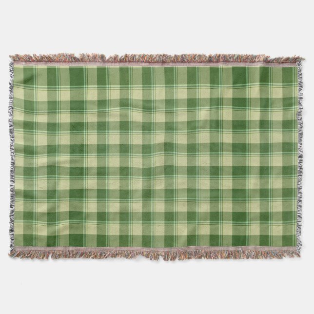 Green Kariert Saint Patrick's Day Decke (Vorderseite)