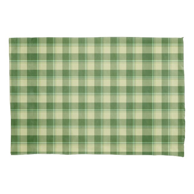 Green Kariert Saint Patrick's Day Kissenbezug (Vorderseite)