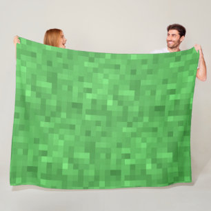 GREEN Kariertes Muster Fleecedecke