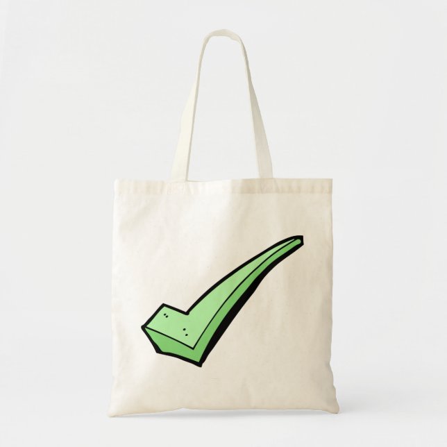 Green Karo Mark Tote Bag Tragetasche (Vorne)
