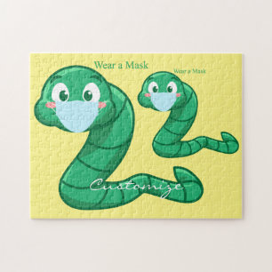 Green Kawaii Worm Thunder_Cove