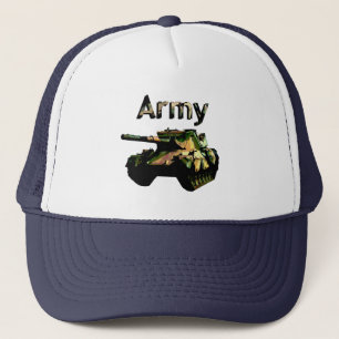 Green Khaki Army Tank, Truckers Hat Truckerkappe