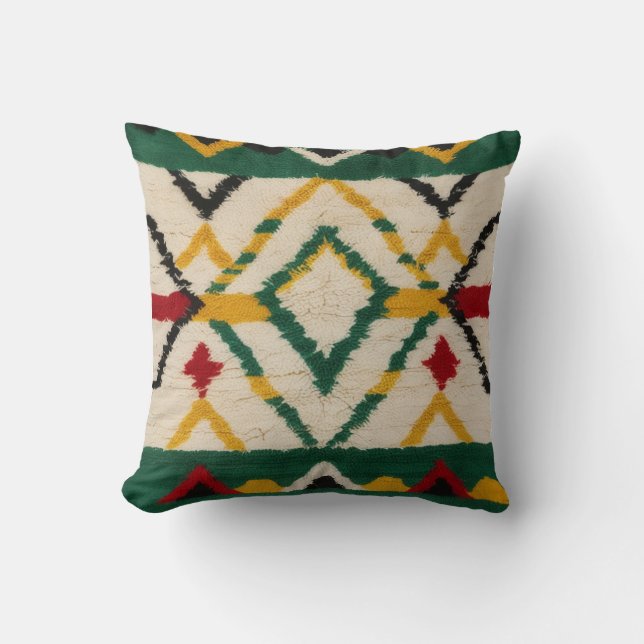 Green Kilim Coussin : L'Accent Parfait (Recto)