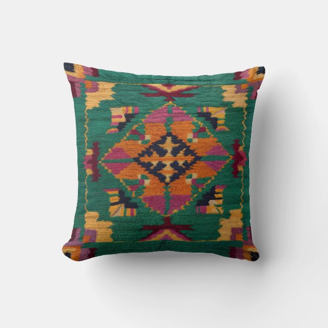 Green Kilim Coussins : Une touche de nature pour l (Recto)