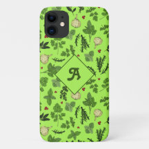 Green Kitery Garden Kräutern Design Monogram