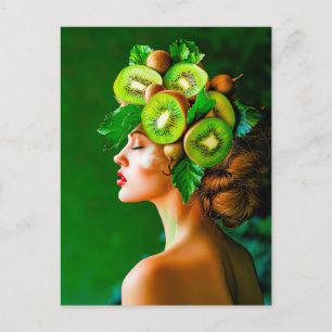 Green Kiwi Crown mit Fresh Style Feiertagspostkarte