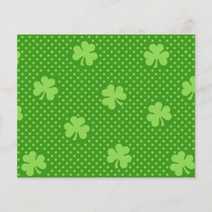 Green Kleeblatt Clover Pattern St. Patricks Day Flyer