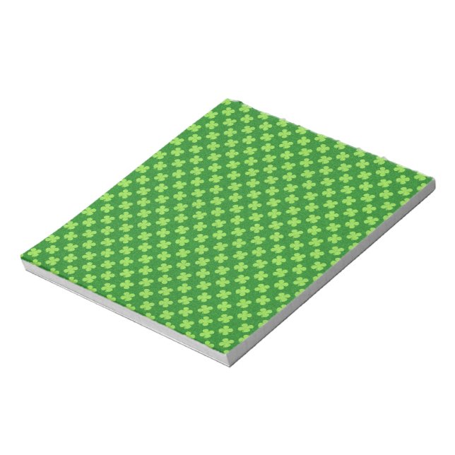 Green Kleeblatt Glitzer Notizblock (Rotiert)