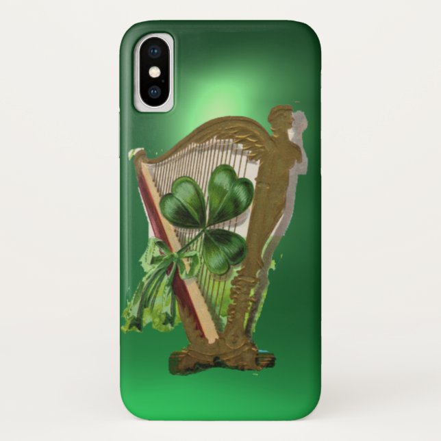 GREEN KLEEBLATT HARP green Case-Mate iPhone Hülle (Rückseite)