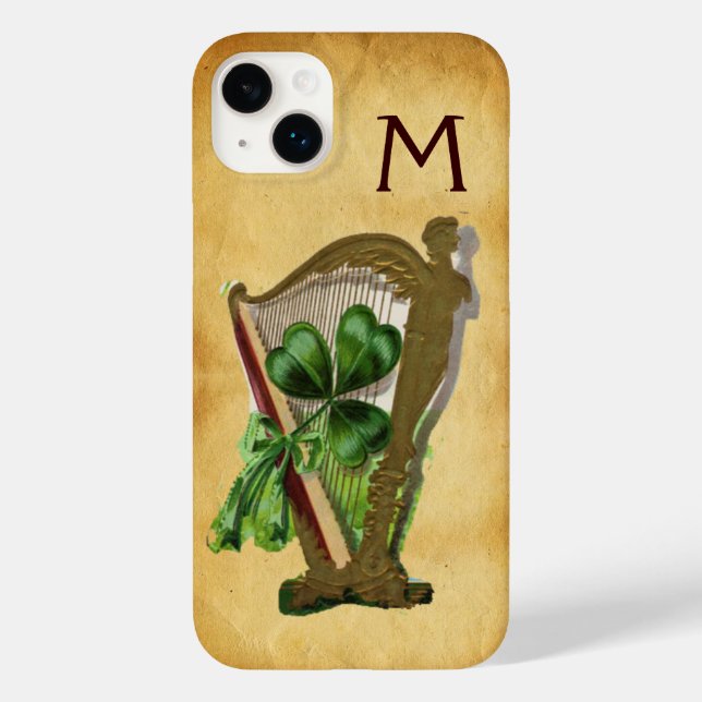 GREEN-KLEEBLATT-HARP-PARKPLATZ Case-Mate iPhone HÜLLE (Rückseite)