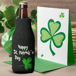 Green Kleeblatt Irish Happy St Patrick`s Day Flaschenkühler
