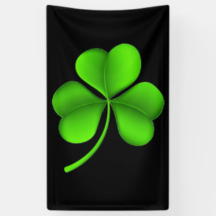 Green Kleeblatt On Black (v) bnrt Banner
