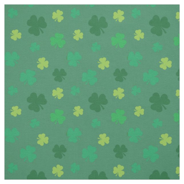 Green Kleeblatt Pattern St Patricks Day Stoff (Muster)