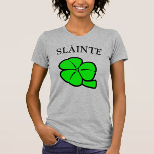 Green Kleeblatt Saint Patrick's Day Floral Art T-Shirt