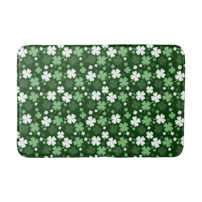 Green Kleeblatt, St. Patrick's Day Badematte (Vorderseite)