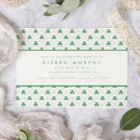 Green Kleeblatt St. Patrick's Day Irish Baby Showe