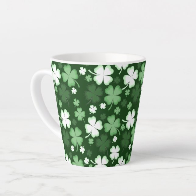 Green Kleeblatt, St. Patrick's Day Milchtasse (Linke Ecke)