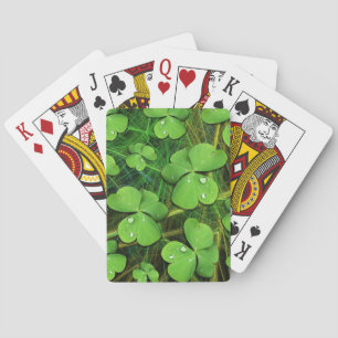 Green Kleeblatt St Patrick's Day Spielkarten