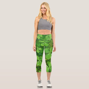 Green Kleeblatt St Patrick's iPhone 5 Case-Mate Capri Leggings
