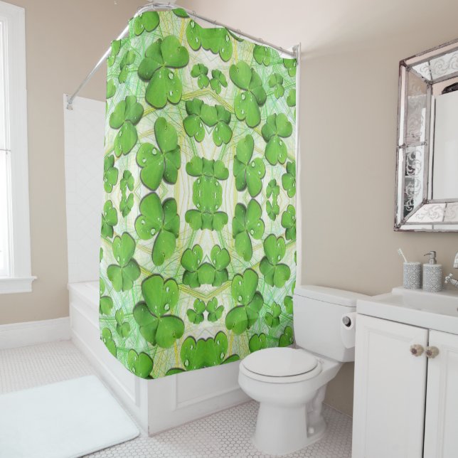 Green Kleeblatt St Patrick's iPhone 5 Case-Mate Duschvorhang (Beispiel)