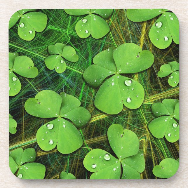 Green Kleeblatt St Patrick's iPhone 5 Case-Mate Getränkeuntersetzer (Vorderseite)