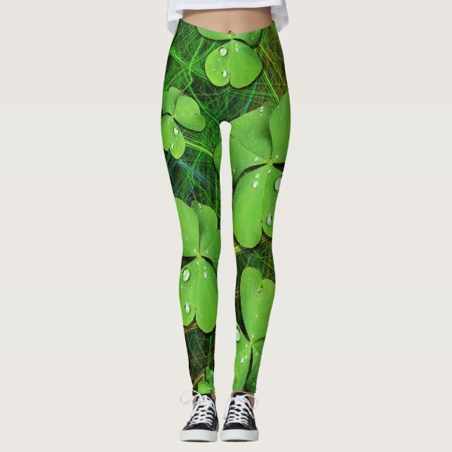 Green Kleeblatt St Patrick's iPhone 5 Case-Mate Leggings (Vorderseite)