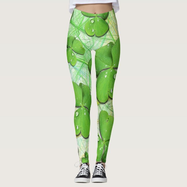 Green Kleeblatt St Patrick's iPhone 5 Case-Mate Leggings (Vorderseite)