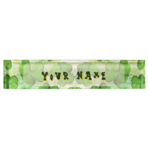 Green Kleeblatt St Patrick's iPhone 5 Case-Mate Namensplakette