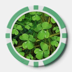 Green Kleeblatt St Patrick's iPhone 5 Case-Mate Pokerchips