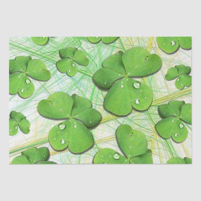 Green Kleeblatt St Patrick's iPhone 5 Case-Mate Seidenpapier (Vorderseite)