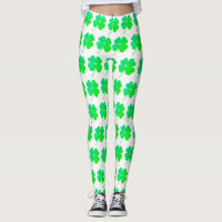 Green Kleeblatts St Patricks Day Irische Leggings