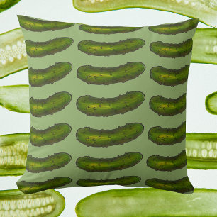 Green Kosher Deli Sour Dill Pickle Feinschmecker Kissen