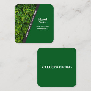 Green Lac Care Business Card Quadratische Visitenkarte