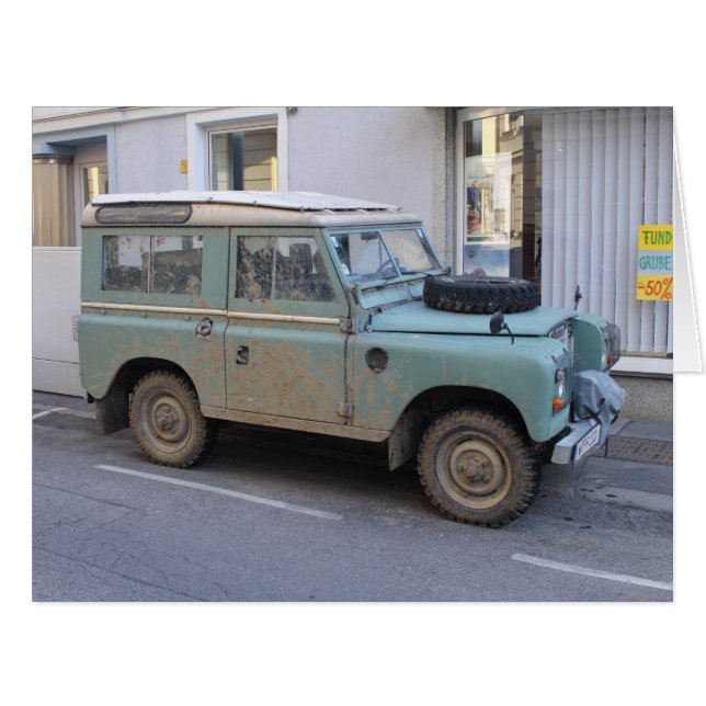 Green Land Rover (Devant horizontal)