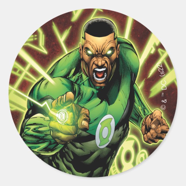 Green Lantern Corps #61 Comic Cover War of GL Runder Aufkleber (Vorderseite)