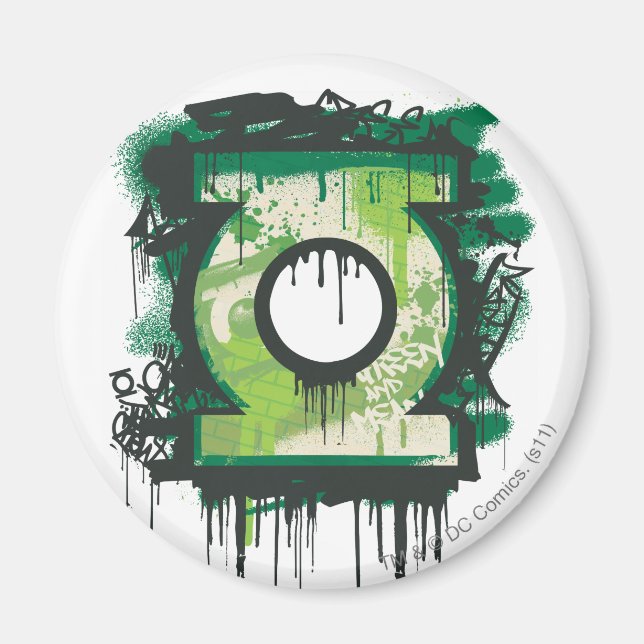 Green Lantern Graffiti Symbol Magnet (Vorne)